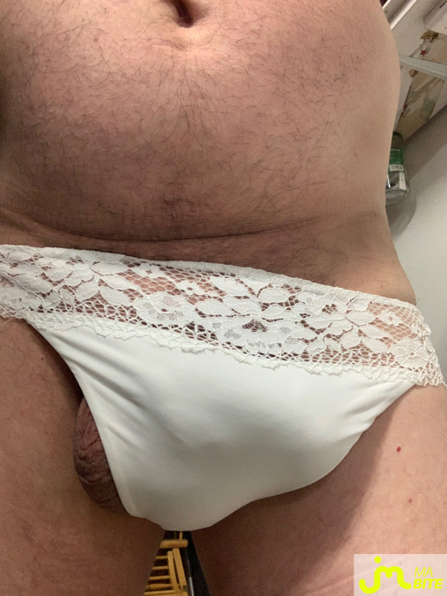 Photos de bites : Culotte blanche 